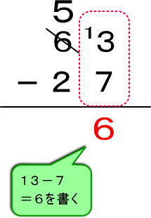 引き算の筆算 ２桁 は 自力で解かせてみよう